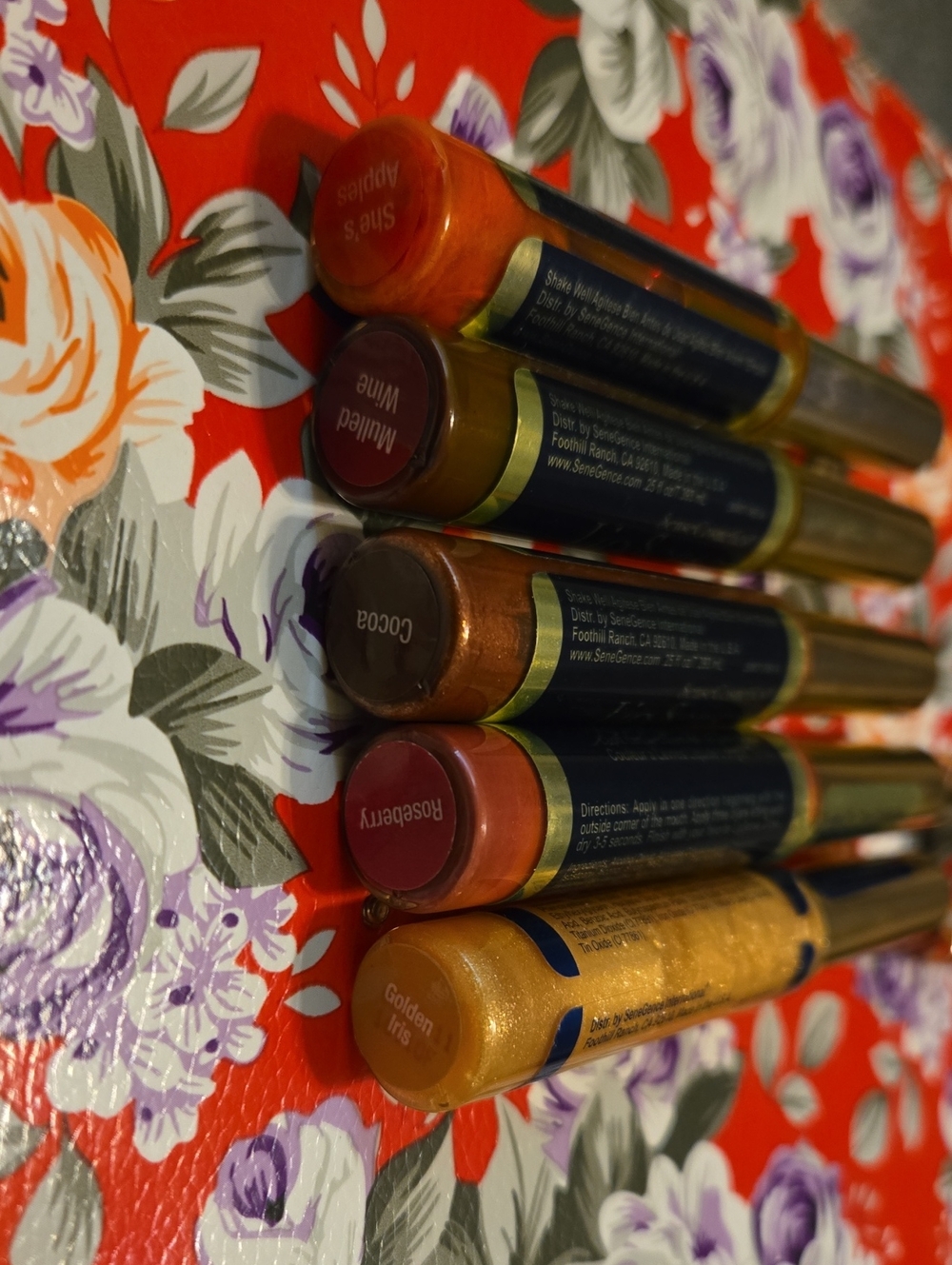 Lipsense Set: 4 Colors Plus Golden Iris glose